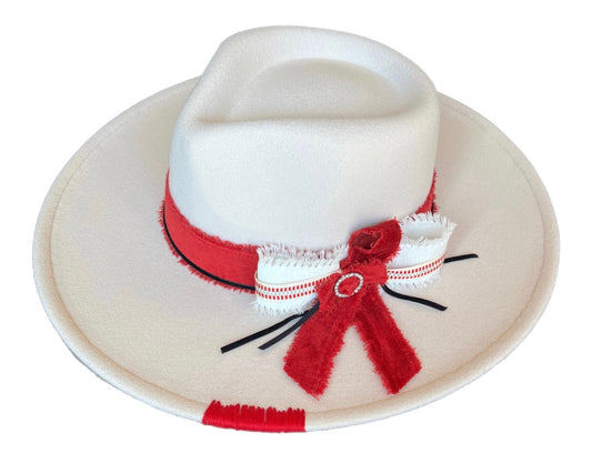 Boho Rancher in Crimson & Cream #OU #Arkansas #Alabama