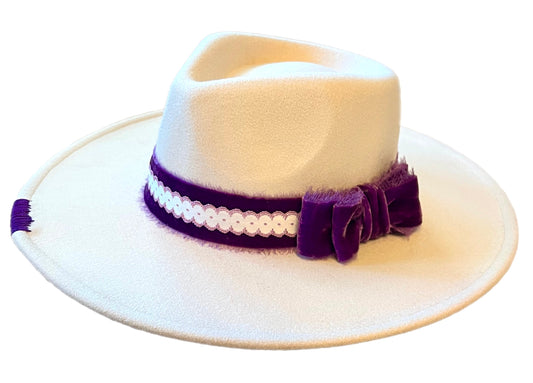 Preppy Rancher in Purple & White